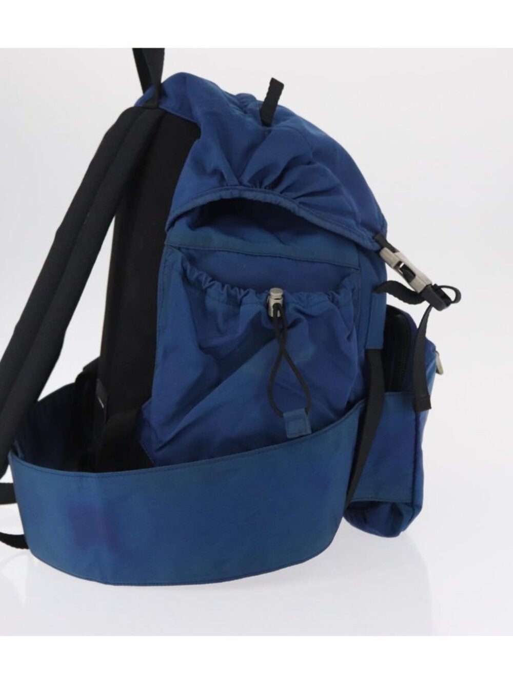 PRADA Backpack Nylon Blue Silver - Picture 4 of 16
